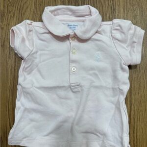 Ralph Lauren Light Pink Kids Polo Shirt size 9 months